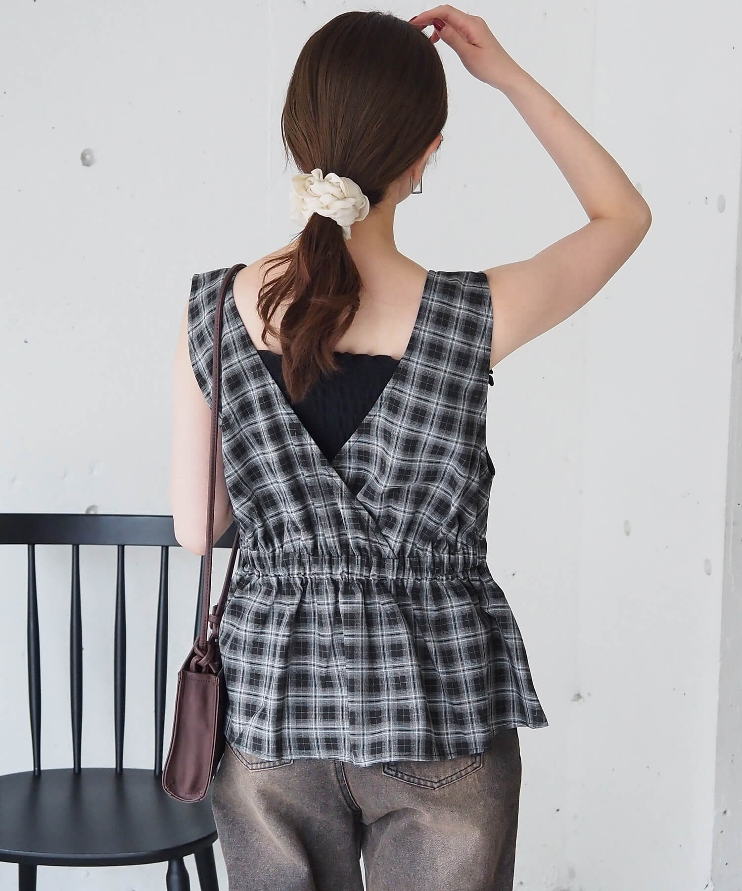 tiptop+pocket ティップトッププラスポケット / チェック前後2way